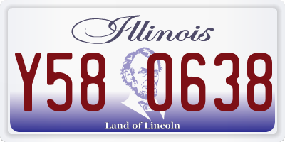 IL license plate Y580638
