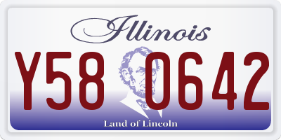IL license plate Y580642
