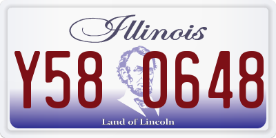 IL license plate Y580648