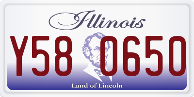 IL license plate Y580650