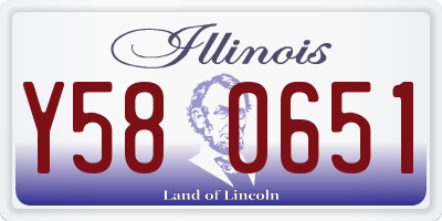 IL license plate Y580651