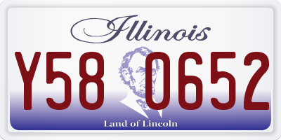 IL license plate Y580652