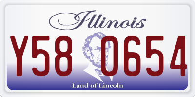 IL license plate Y580654