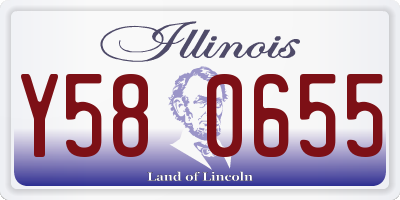 IL license plate Y580655