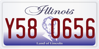 IL license plate Y580656