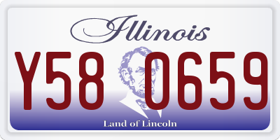 IL license plate Y580659