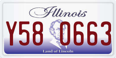 IL license plate Y580663