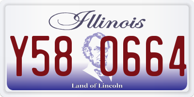 IL license plate Y580664