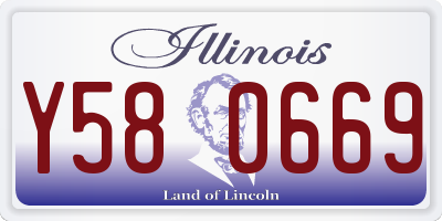IL license plate Y580669