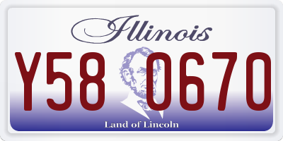 IL license plate Y580670