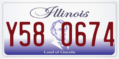 IL license plate Y580674