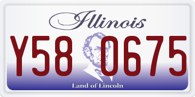 IL license plate Y580675