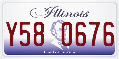 IL license plate Y580676
