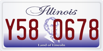 IL license plate Y580678