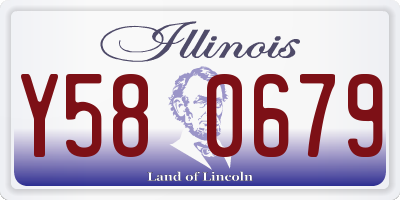 IL license plate Y580679