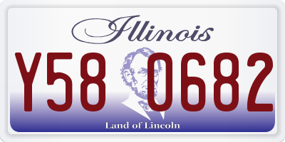 IL license plate Y580682