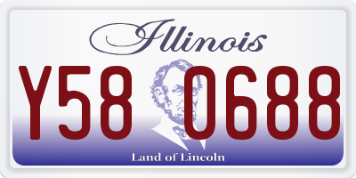 IL license plate Y580688