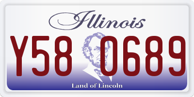 IL license plate Y580689
