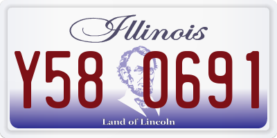 IL license plate Y580691