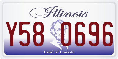IL license plate Y580696