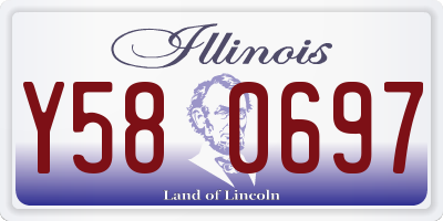 IL license plate Y580697