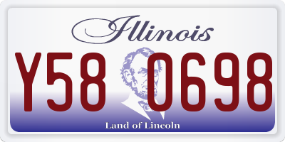 IL license plate Y580698