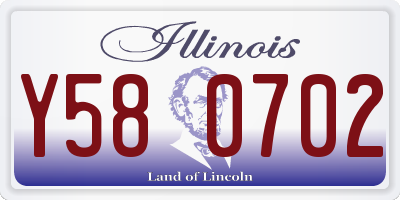 IL license plate Y580702