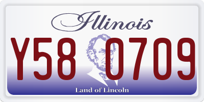 IL license plate Y580709