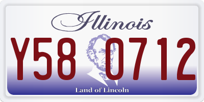 IL license plate Y580712