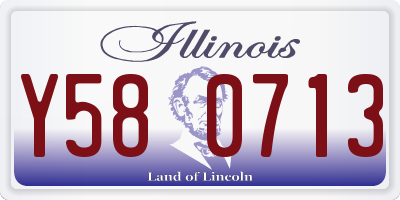 IL license plate Y580713