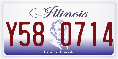 IL license plate Y580714