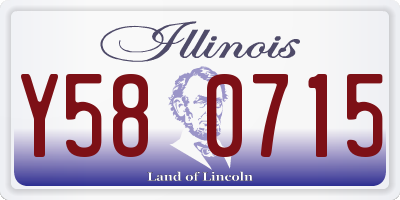 IL license plate Y580715