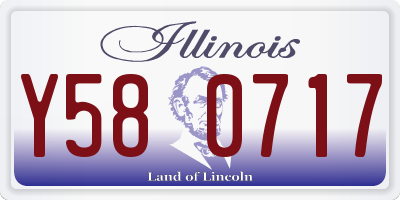 IL license plate Y580717