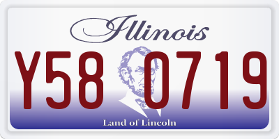 IL license plate Y580719