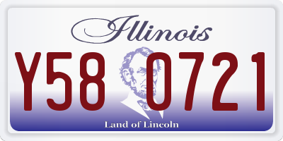 IL license plate Y580721