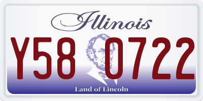IL license plate Y580722