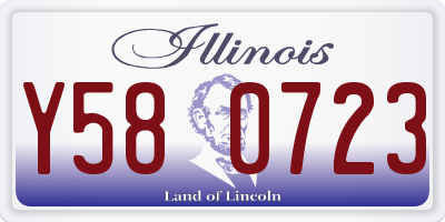 IL license plate Y580723