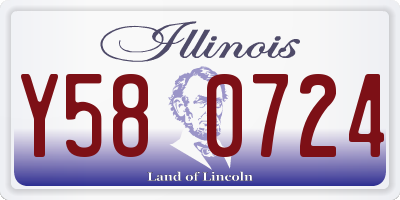 IL license plate Y580724