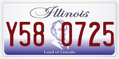 IL license plate Y580725