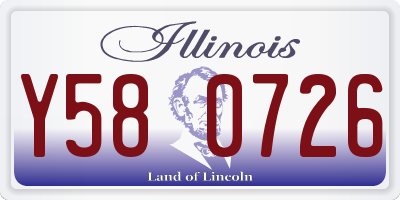 IL license plate Y580726