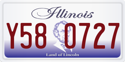 IL license plate Y580727