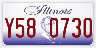 IL license plate Y580730
