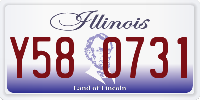 IL license plate Y580731