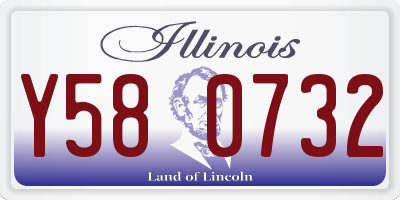 IL license plate Y580732