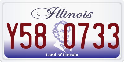 IL license plate Y580733