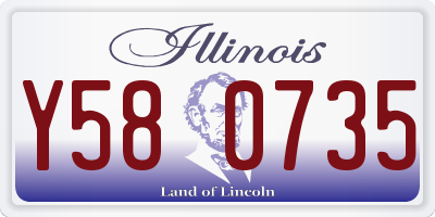 IL license plate Y580735