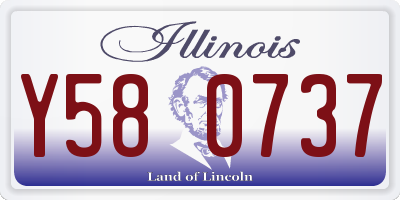 IL license plate Y580737