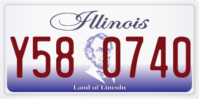 IL license plate Y580740