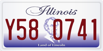 IL license plate Y580741