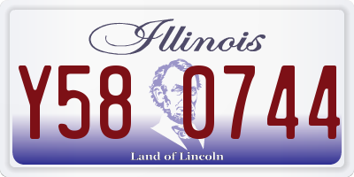 IL license plate Y580744